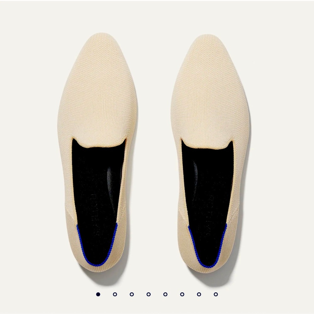 Rothy's Cream Elegant Flats Slip-On Like New